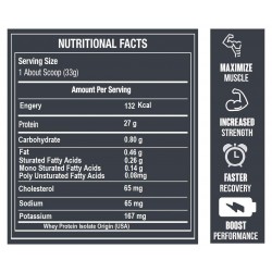 Muscle Science Premium 100% Whey Protein Isolate 30 Servings (Chocolate, 1 kg / 2.2 lb)