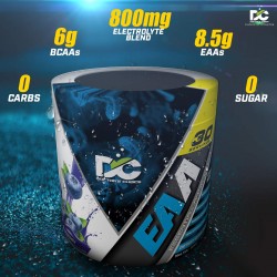 Doctor's Choice EAA (Essential Amino Acids) BCAA for Intra-Workout/Post Workout 300grams (Blueberry- 30 Servings), blue, Powder