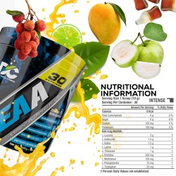 Doctor's Choice EAA (Essential Amino Acids) BCAA for Intra-Workout/Post Workout 300grams (Blueberry- 30 Servings), blue, Powder