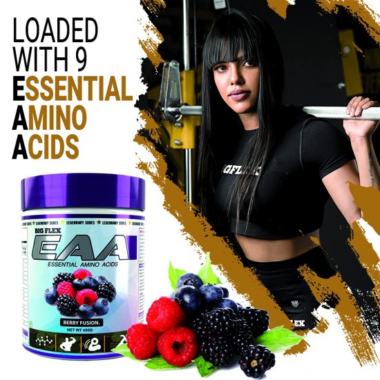 Bigflex EAA, 450Gm [ ORANGE ] | Intra/Post Workout | Loaded With All 9 Essential Amino Acids | 30 Servings