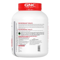 GNC Pro Performance 100% Whey Protein Powder | Boosts Strength & Endurance | Builds Lean Muscles | Fastens Muscle Recovery | Formulated In USA | 24g Protein | 5.5g BCAA | Chocolate Fudge | 4 lbs