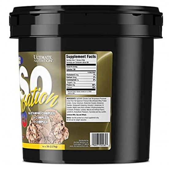 Ultimate Nutrition ISO Sensation 93 - 5 lbs (Chocolate Fudge)