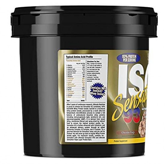 Ultimate Nutrition ISO Sensation 93 - 5 lbs (Chocolate Fudge)