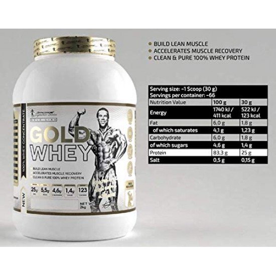 Kevin Levrone Gold Whey 2 Kg (4.4 Lb) Chocolate 