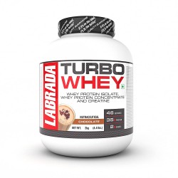 Labrada Turbo Whey Chocolate, 35 g Protein, 3 g Creatine, Whey Protein Isolate as Primary Source, 2 Kg