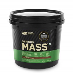 OPTIMUM NUTRITION (ON) Serious Mass Gainer (Veg), High Protein High Calorie Weight Gainer - 5 kg (Chocolate) with Vitamins & Minerals