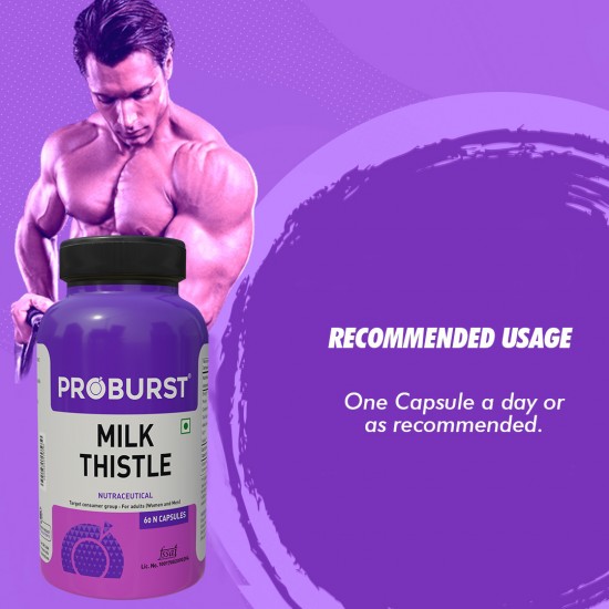 PROBURST Milk thistle NUTRACEUTICAL for adults (men and women) 60 Ncapsules PROBURST Milk thistle NUTRACEUTICAL for adults (men and women) 60 Ncapsules