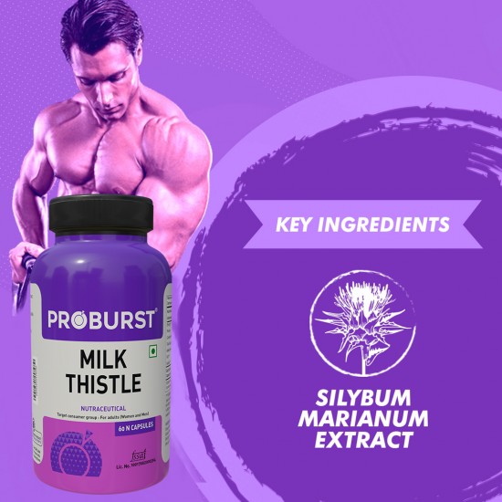 PROBURST Milk thistle NUTRACEUTICAL for adults (men and women) 60 Ncapsules PROBURST Milk thistle NUTRACEUTICAL for adults (men and women) 60 Ncapsules