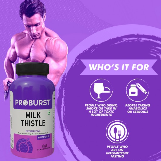 PROBURST Milk thistle NUTRACEUTICAL for adults (men and women) 60 Ncapsules PROBURST Milk thistle NUTRACEUTICAL for adults (men and women) 60 Ncapsules