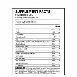 QNT Detox | 30 Servings, 60 Tabs| Milk Thistle, Dandelion Extract, Green Tea Extract | Supports Liver Health & Improves Digestion
