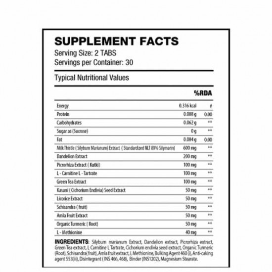 QNT Detox | 30 Servings, 60 Tabs| Milk Thistle, Dandelion Extract, Green Tea Extract | Supports Liver Health & Improves Digestion QNT Detox | 30 Servings, 60 Tabs| Milk Thistle, Dandelion Extract, Green Tea Extract | Supports Liver Health & Improves Digestion