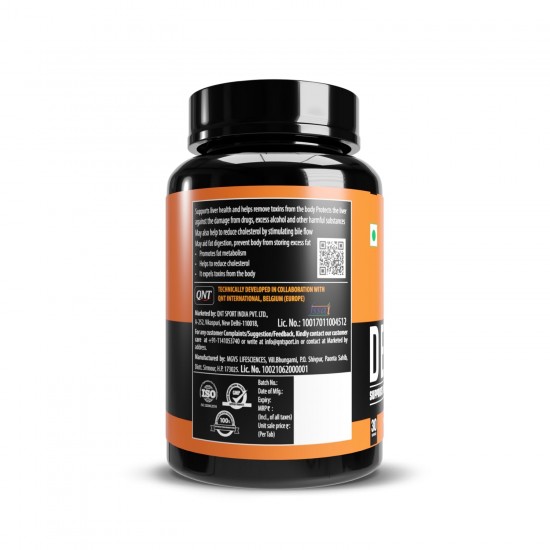QNT Detox | 30 Servings, 60 Tabs| Milk Thistle, Dandelion Extract, Green Tea Extract | Supports Liver Health & Improves Digestion QNT Detox | 30 Servings, 60 Tabs| Milk Thistle, Dandelion Extract, Green Tea Extract | Supports Liver Health & Improves Digestion