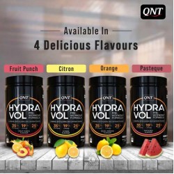 QNT Hydra Vol Pre-Workout Supplement | 400g | Fruit Punch | Instant Energy & Quick Muscle Pump | Beta-Alanine & Caffeine For Enhanced Focus & Muscle Strength.
