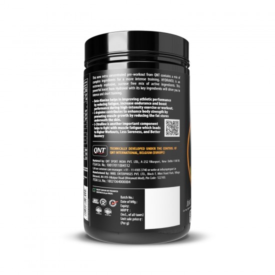 QNT Hydra Vol Pre-Workout Supplement | 400g | Fruit Punch | Instant Energy & Quick Muscle Pump | Beta-Alanine & Caffeine For Enhanced Focus & Muscle Strength. QNT Hydra Vol Pre-Workout Supplement | 400g | Fruit Punch | Instant Energy & Quick Muscle Pump | Beta-Alanine & Caffeine For Enhanced Focus & Muscle Strength.