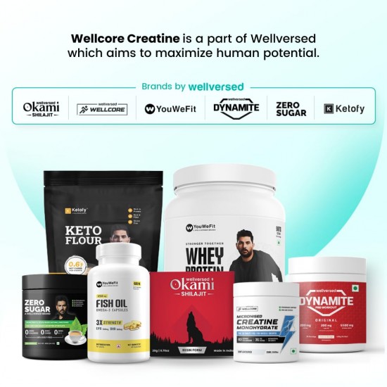 Wellcore - Pure Micronised Creatine Monohydrate | Unflavoured (100 G) Wellcore - Pure Micronised Creatine Monohydrate | Unflavoured (100 G)