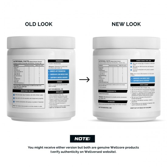 Wellcore - Pure Micronised Creatine Monohydrate | Unflavoured (100 G) Wellcore - Pure Micronised Creatine Monohydrate | Unflavoured (100 G)