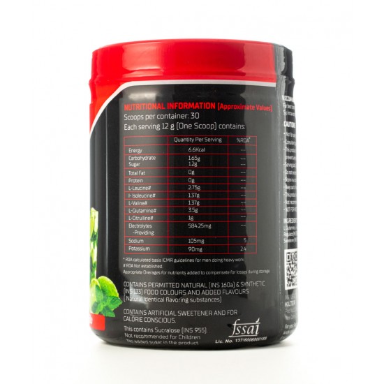 MUSCLE SCIENCE AMINO BCAA (BCAA + GLUTAMINE + CITRULLINE) - 30 SERVINGS