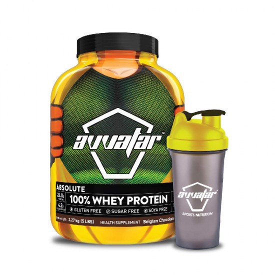 Avvatar Absolute 100% Whey Protein Belgian Chocolate 2.27kg (5 LBS)